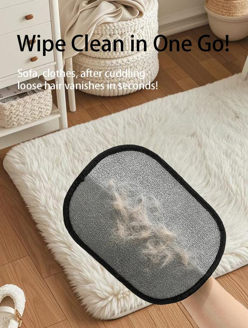 Petgroomer Double-Sided Pet Hair Removal Glove Reusable, Static Electricity Pet Hair Remover, Suitable for Dogs and Cats. It Is Multi-Functional, Ideal for Cleaning Sofas, Furniture, Carpets and Car Seats. Eco-Friendly, No Batteries Required, 3-Piece Set.