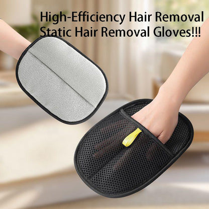 Petgroomer Double-Sided Pet Hair Removal Glove Reusable, Static Electricity Pet Hair Remover, Suitable for Dogs and Cats. It Is Multi-Functional, Ideal for Cleaning Sofas, Furniture, Carpets and Car Seats. Eco-Friendly, No Batteries Required, 3-Piece Set.