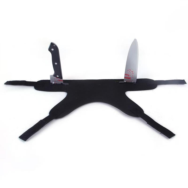 [Halloween Dog Costumes] Halloween Costume Pet Apparel the Bloody Kitchen Knife Costume Is so Eye-Catching! Funny and Realistic without Being Scary, It Is Very Playful for Small and Medium-Sized Dogs