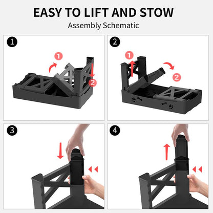 Elevated Dog Bowls, Raised Dog Bowl Stand with Slow Feeder & No Spill Water Bowl, 5 Adjustable Heights for Large Medium and Small Dogs