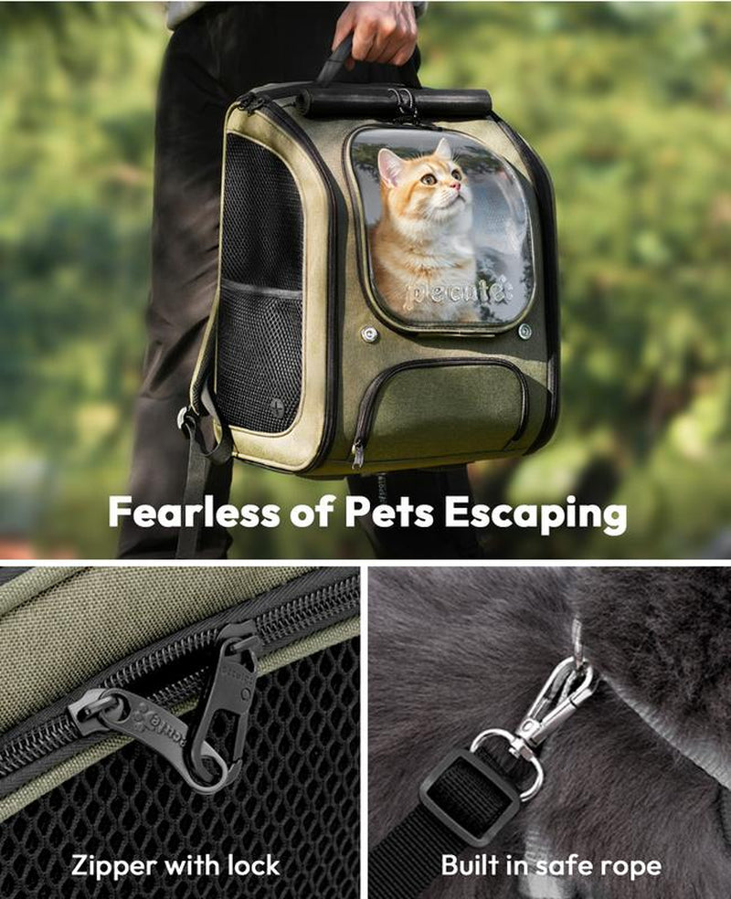 Pecute Cat Backpack Carrier, Large Space Cat Bubble Backpack