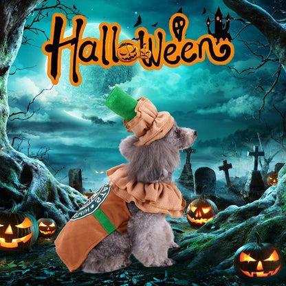 Latte Coffee Dog Costume - Pet Clothes for Small Medium Dogs Puppies Cats Christmas Birthday Party Photo Props Dress up Accessories Parade Decorations